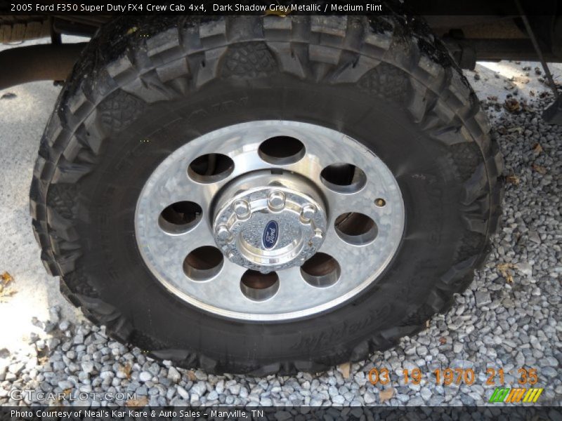 Dark Shadow Grey Metallic / Medium Flint 2005 Ford F350 Super Duty FX4 Crew Cab 4x4