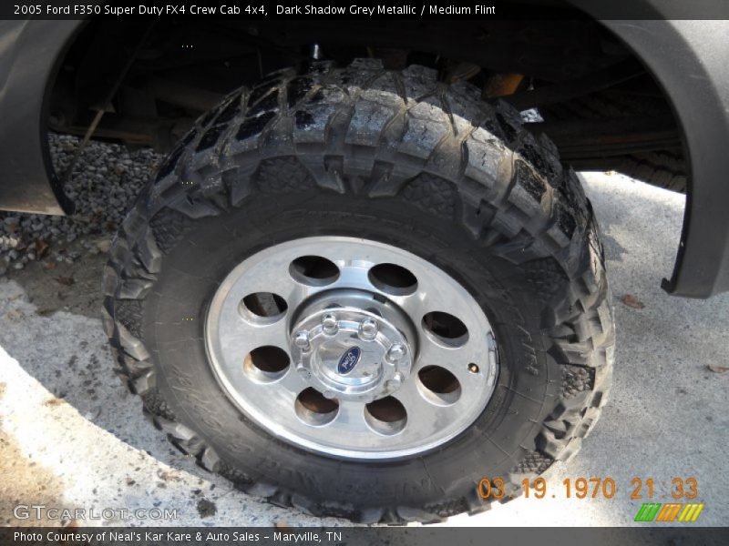 Dark Shadow Grey Metallic / Medium Flint 2005 Ford F350 Super Duty FX4 Crew Cab 4x4