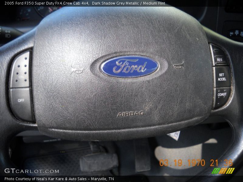 Dark Shadow Grey Metallic / Medium Flint 2005 Ford F350 Super Duty FX4 Crew Cab 4x4