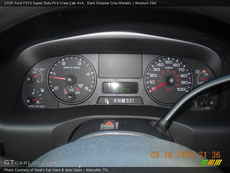 Dark Shadow Grey Metallic / Medium Flint 2005 Ford F350 Super Duty FX4 Crew Cab 4x4