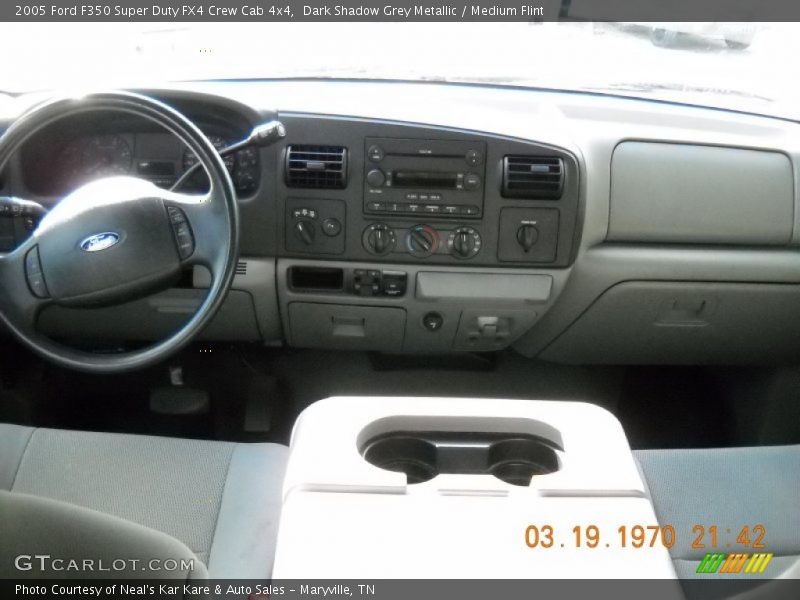 Dark Shadow Grey Metallic / Medium Flint 2005 Ford F350 Super Duty FX4 Crew Cab 4x4