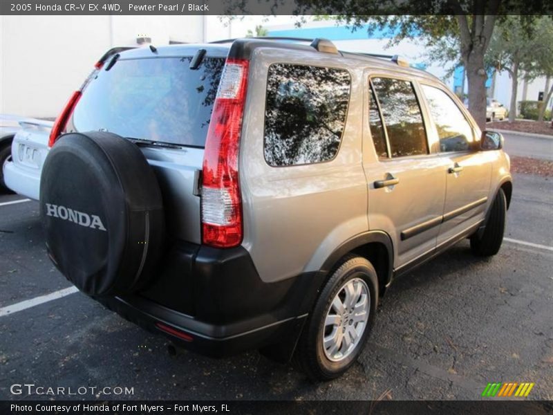 Pewter Pearl / Black 2005 Honda CR-V EX 4WD