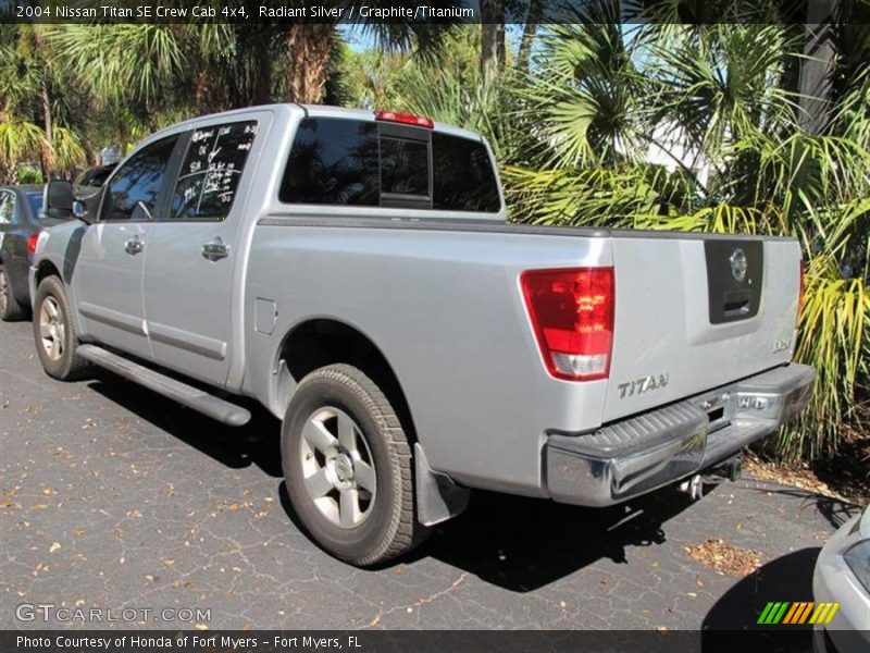 Radiant Silver / Graphite/Titanium 2004 Nissan Titan SE Crew Cab 4x4