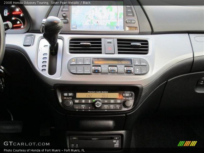Silver Pearl Metallic / Black 2008 Honda Odyssey Touring