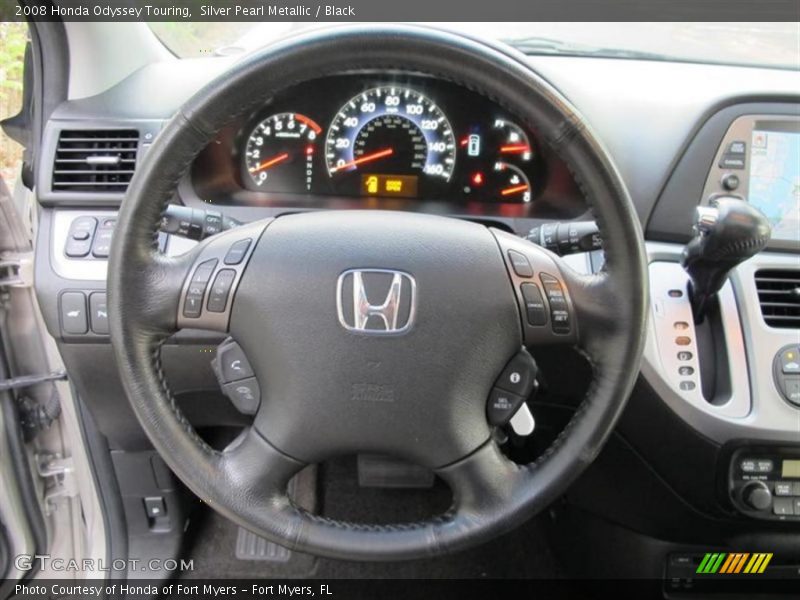 Silver Pearl Metallic / Black 2008 Honda Odyssey Touring