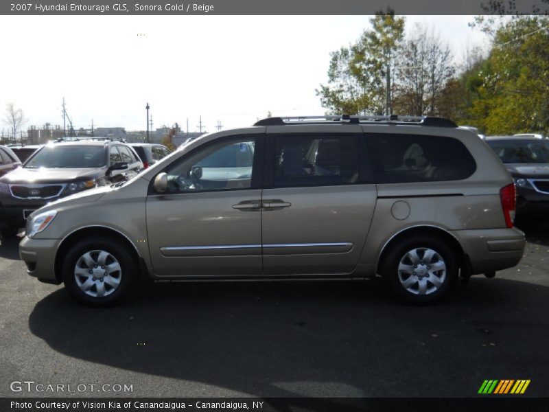 Sonora Gold / Beige 2007 Hyundai Entourage GLS