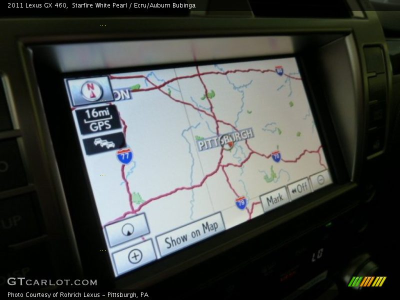 Navigation of 2011 GX 460