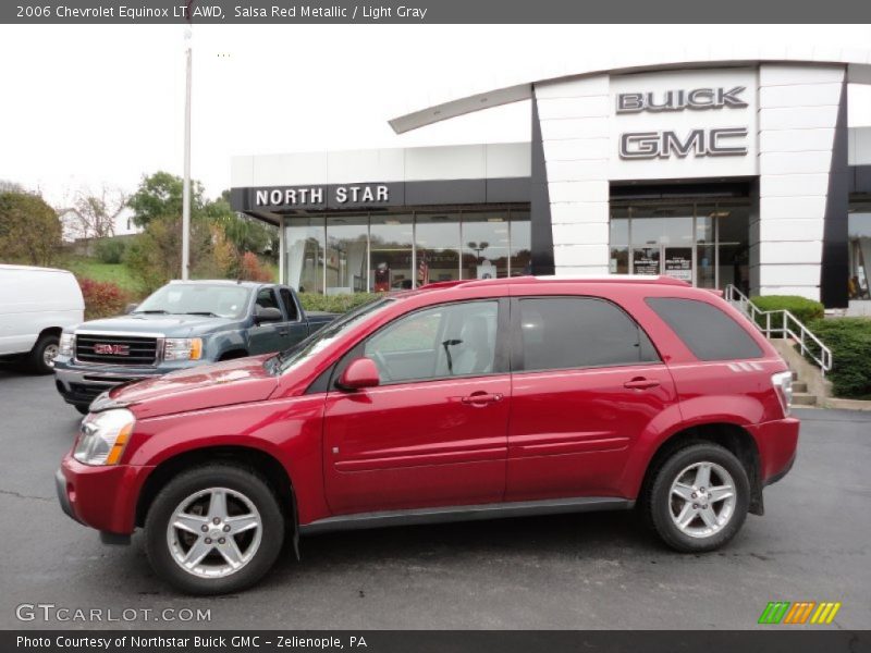Salsa Red Metallic / Light Gray 2006 Chevrolet Equinox LT AWD