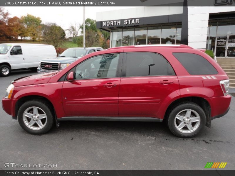 Salsa Red Metallic / Light Gray 2006 Chevrolet Equinox LT AWD