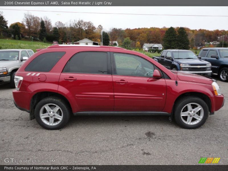 Salsa Red Metallic / Light Gray 2006 Chevrolet Equinox LT AWD