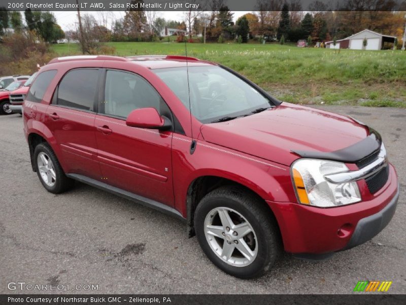 Salsa Red Metallic / Light Gray 2006 Chevrolet Equinox LT AWD