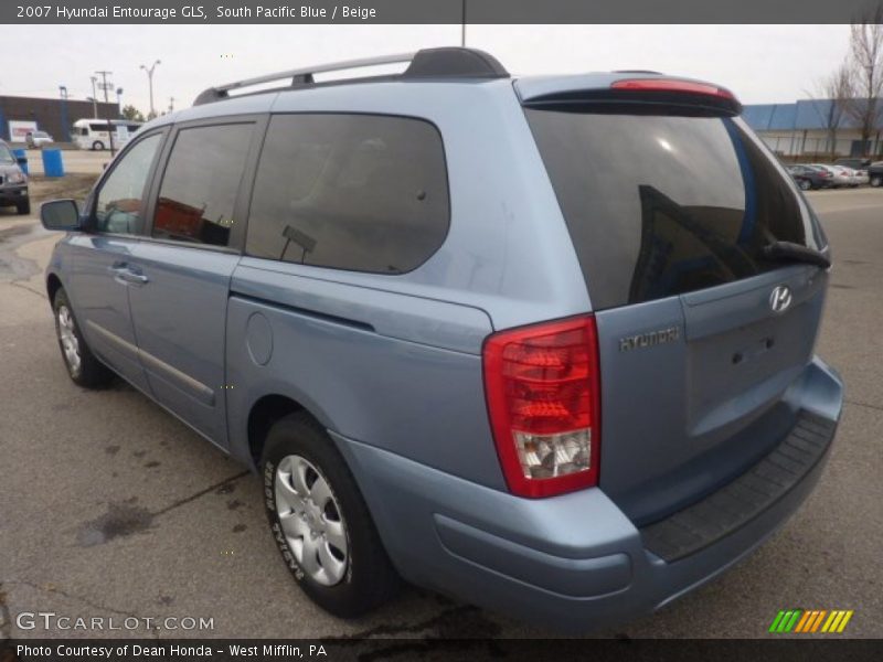 South Pacific Blue / Beige 2007 Hyundai Entourage GLS
