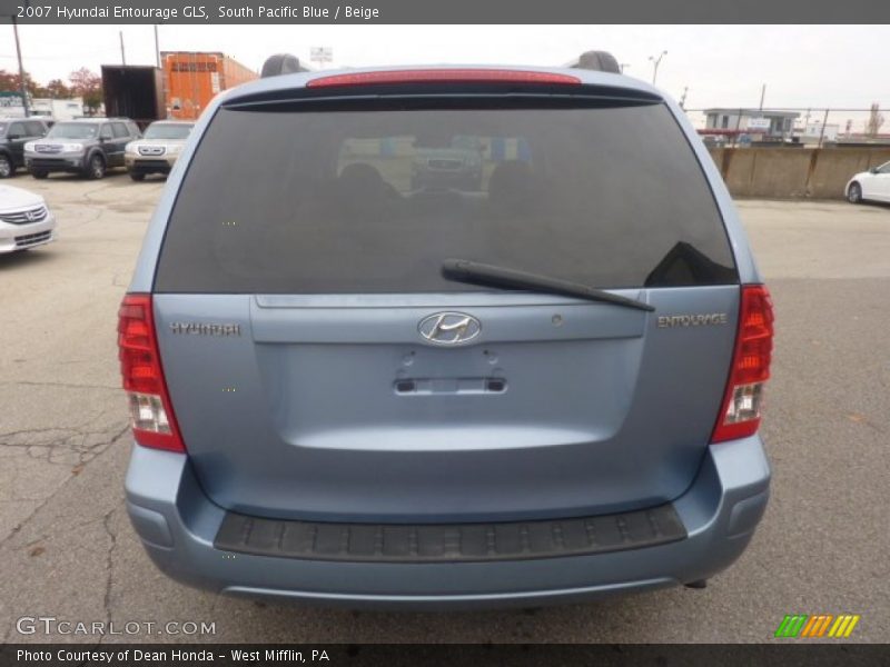 South Pacific Blue / Beige 2007 Hyundai Entourage GLS