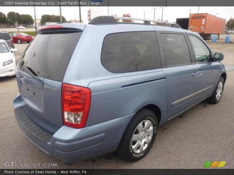 South Pacific Blue / Beige 2007 Hyundai Entourage GLS
