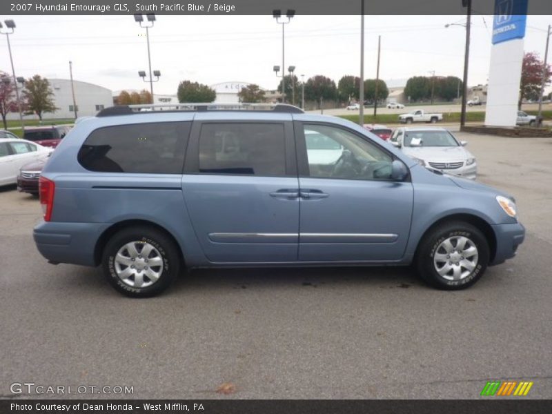 South Pacific Blue / Beige 2007 Hyundai Entourage GLS