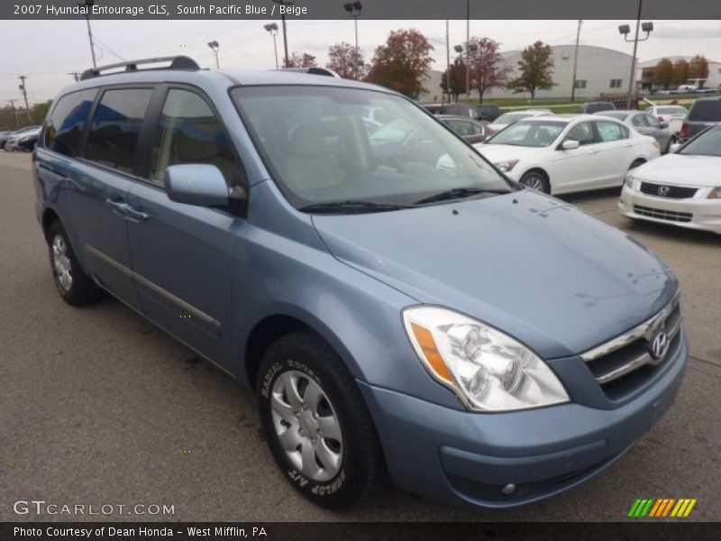 South Pacific Blue / Beige 2007 Hyundai Entourage GLS