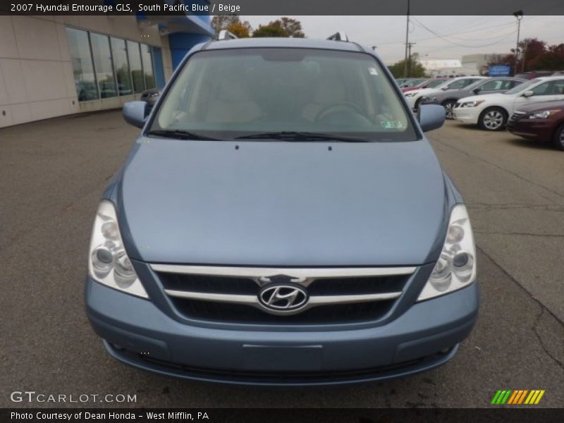 South Pacific Blue / Beige 2007 Hyundai Entourage GLS