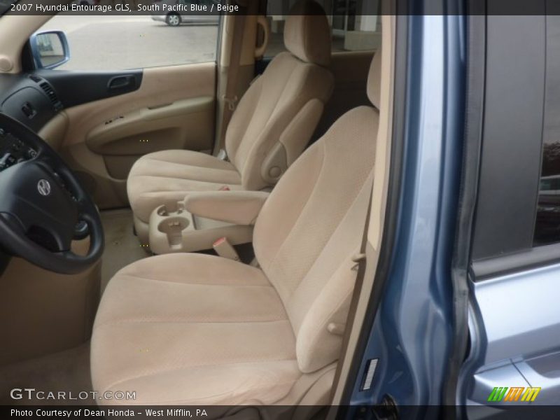 South Pacific Blue / Beige 2007 Hyundai Entourage GLS