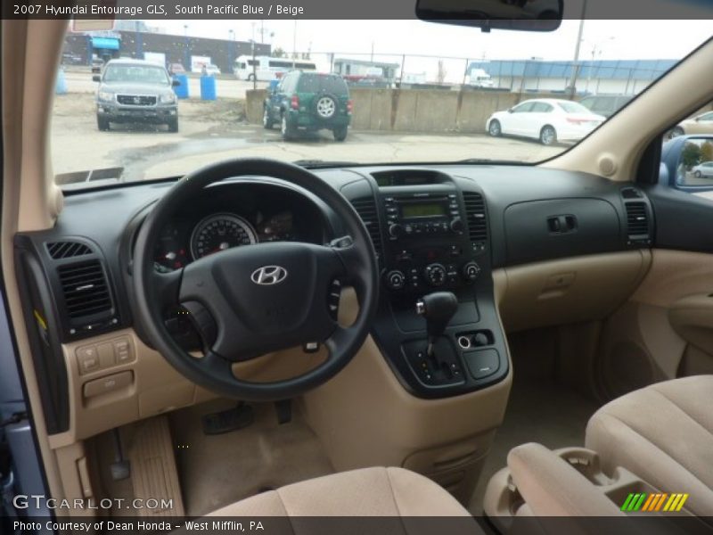 South Pacific Blue / Beige 2007 Hyundai Entourage GLS
