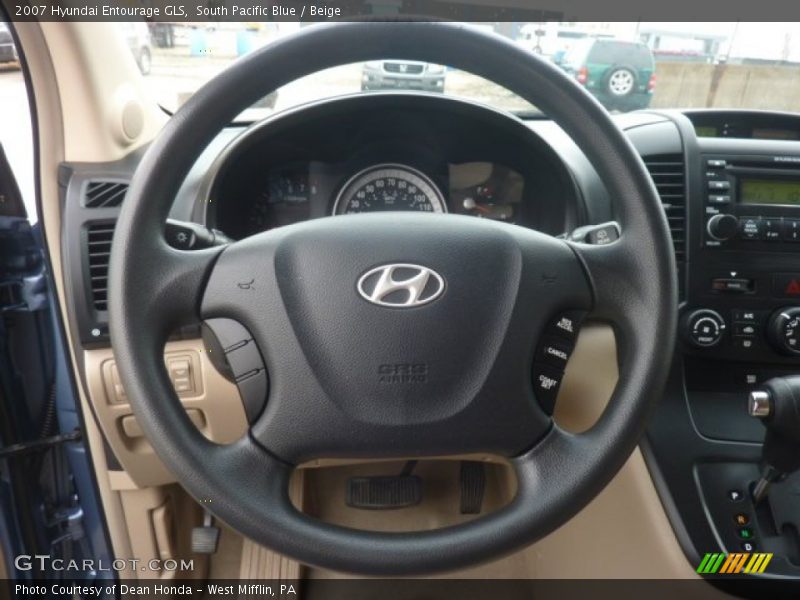 South Pacific Blue / Beige 2007 Hyundai Entourage GLS