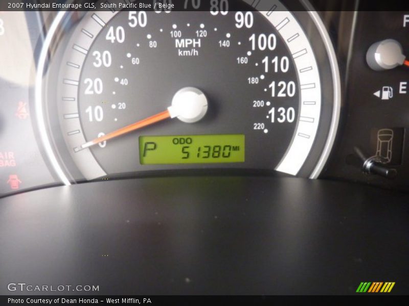 South Pacific Blue / Beige 2007 Hyundai Entourage GLS