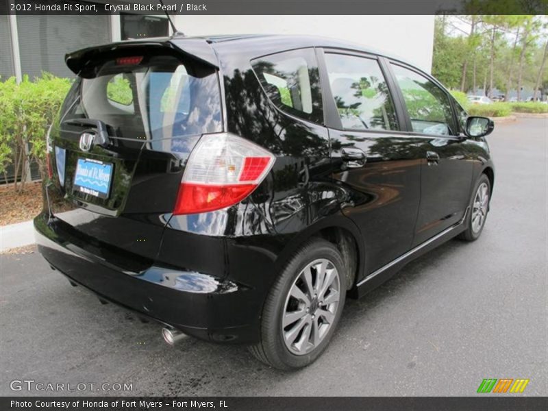 Crystal Black Pearl / Black 2012 Honda Fit Sport