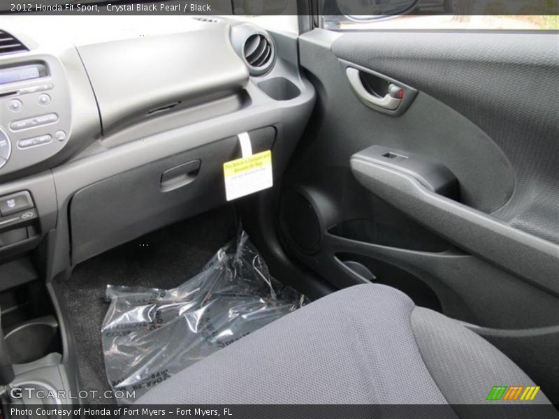 Crystal Black Pearl / Black 2012 Honda Fit Sport
