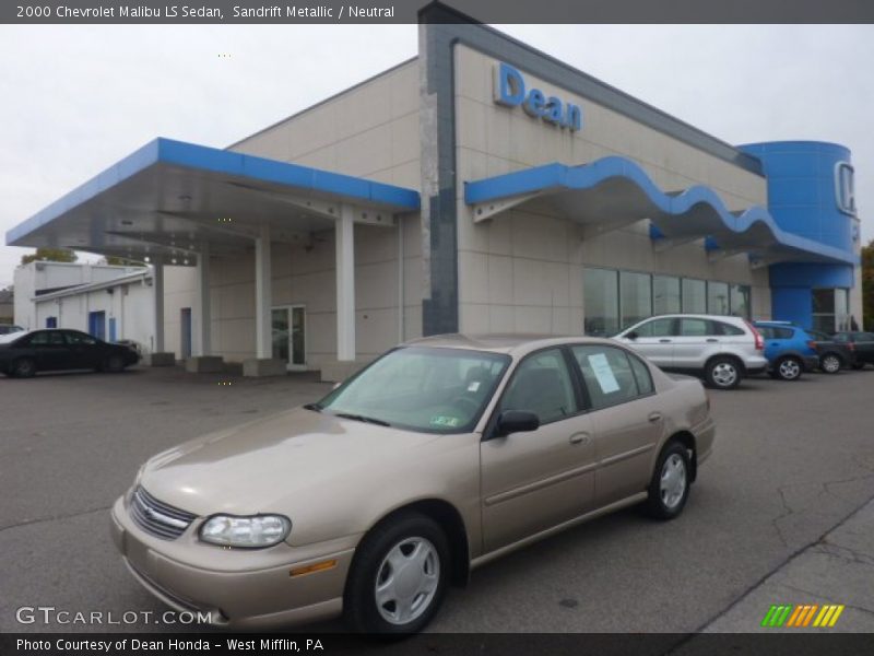 Sandrift Metallic / Neutral 2000 Chevrolet Malibu LS Sedan