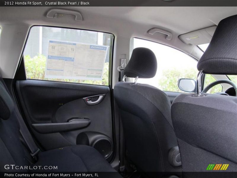 Crystal Black Pearl / Black 2012 Honda Fit Sport