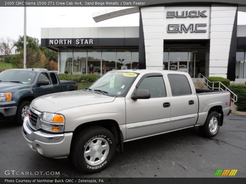 Sand Beige Metallic / Dark Pewter 2005 GMC Sierra 1500 Z71 Crew Cab 4x4