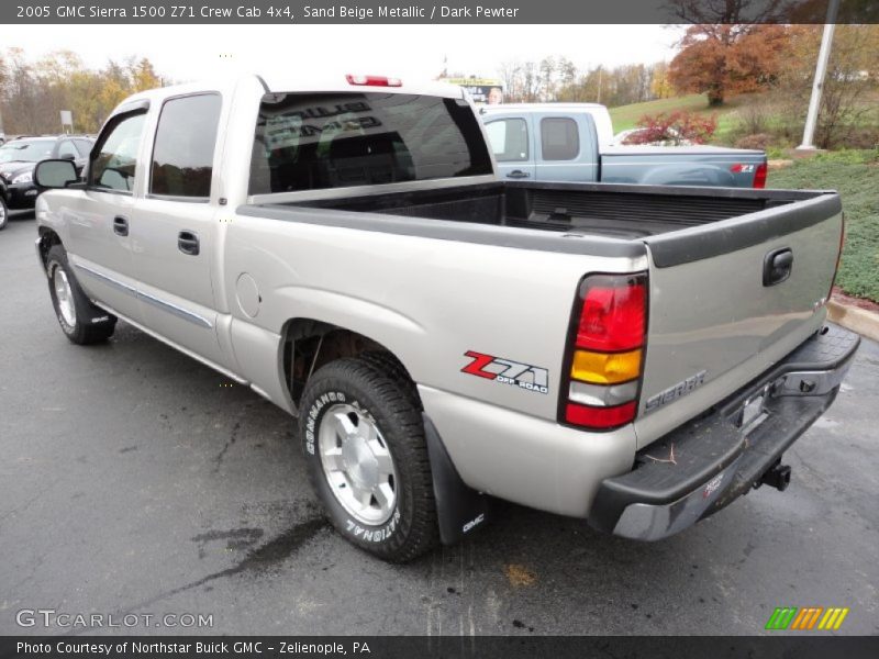 Sand Beige Metallic / Dark Pewter 2005 GMC Sierra 1500 Z71 Crew Cab 4x4