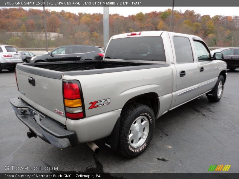 Sand Beige Metallic / Dark Pewter 2005 GMC Sierra 1500 Z71 Crew Cab 4x4