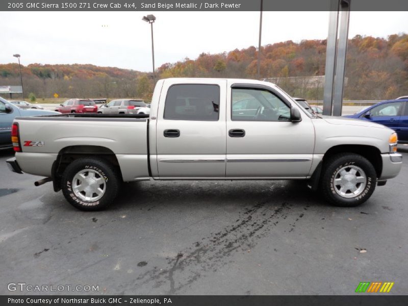 Sand Beige Metallic / Dark Pewter 2005 GMC Sierra 1500 Z71 Crew Cab 4x4