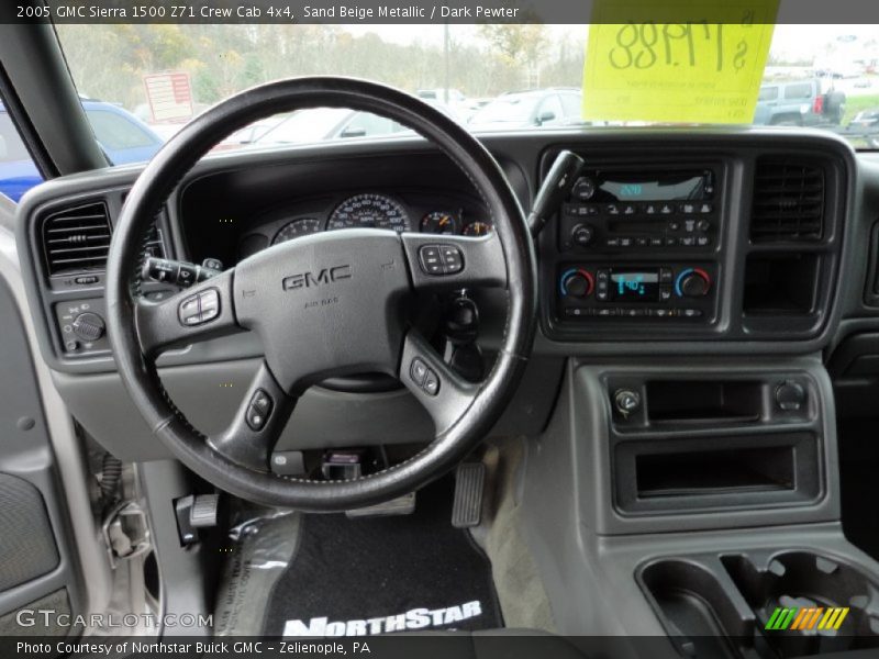 Sand Beige Metallic / Dark Pewter 2005 GMC Sierra 1500 Z71 Crew Cab 4x4