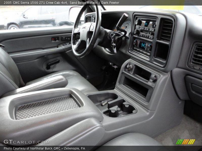Sand Beige Metallic / Dark Pewter 2005 GMC Sierra 1500 Z71 Crew Cab 4x4