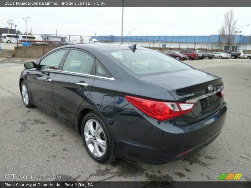 Indigo Blue Pearl / Gray 2011 Hyundai Sonata Limited