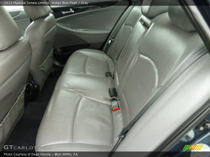 Indigo Blue Pearl / Gray 2011 Hyundai Sonata Limited