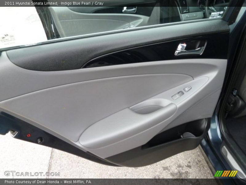 Indigo Blue Pearl / Gray 2011 Hyundai Sonata Limited