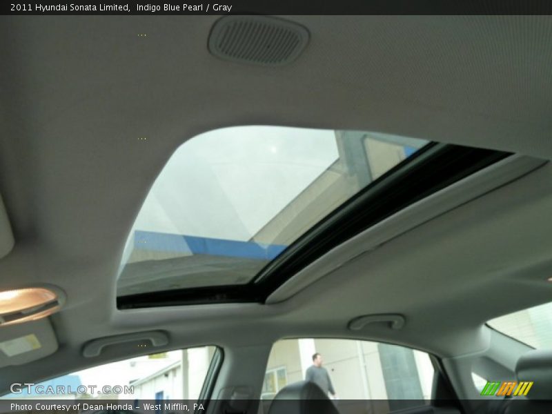 Indigo Blue Pearl / Gray 2011 Hyundai Sonata Limited