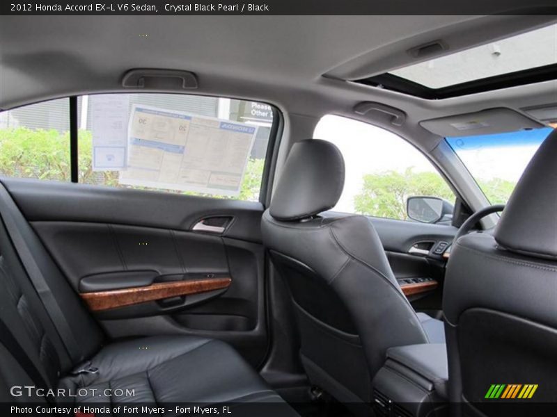  2012 Accord EX-L V6 Sedan Black Interior