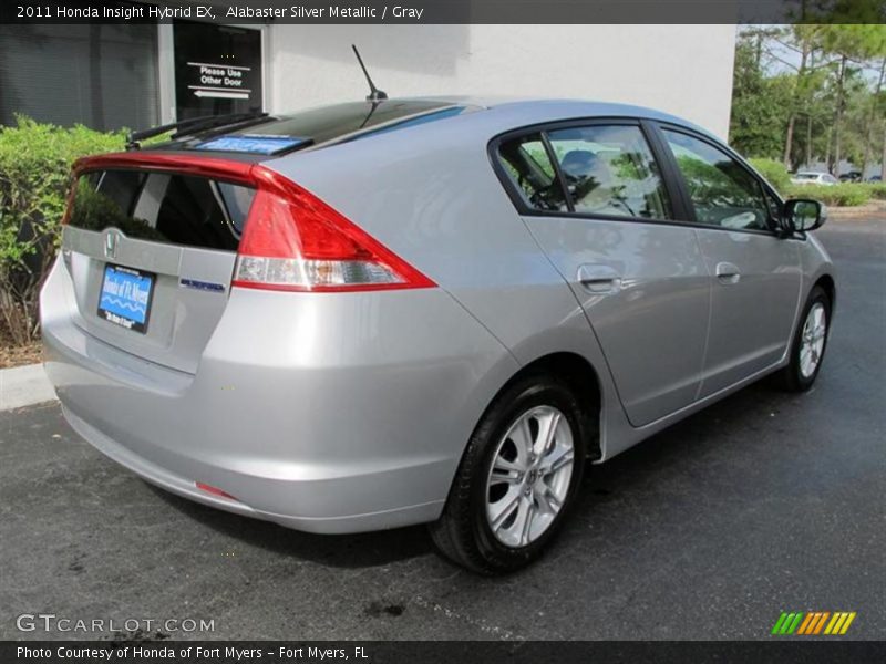 Alabaster Silver Metallic / Gray 2011 Honda Insight Hybrid EX