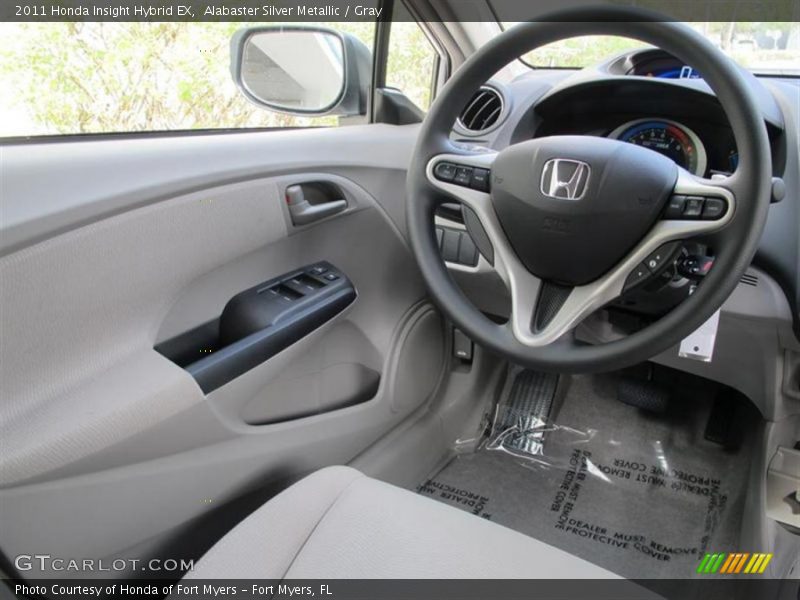 Alabaster Silver Metallic / Gray 2011 Honda Insight Hybrid EX