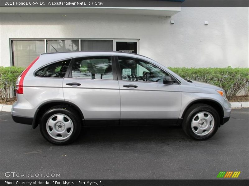 Alabaster Silver Metallic / Gray 2011 Honda CR-V LX