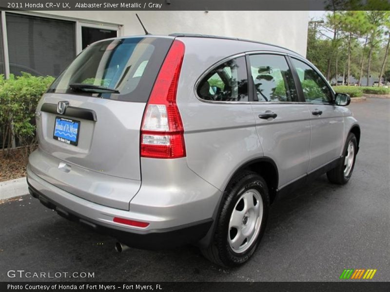 Alabaster Silver Metallic / Gray 2011 Honda CR-V LX