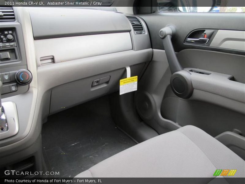 Alabaster Silver Metallic / Gray 2011 Honda CR-V LX