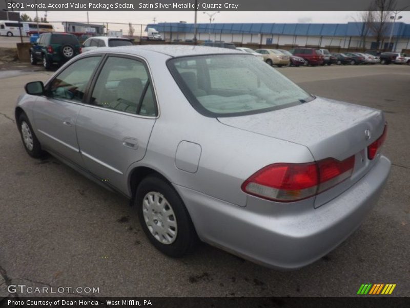 Satin Silver Metallic / Quartz Gray 2001 Honda Accord Value Package Sedan