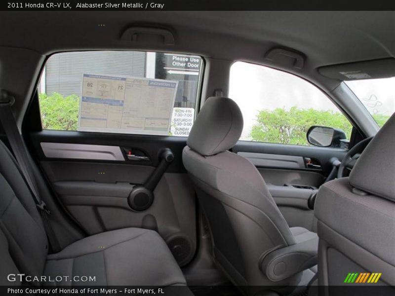 Alabaster Silver Metallic / Gray 2011 Honda CR-V LX