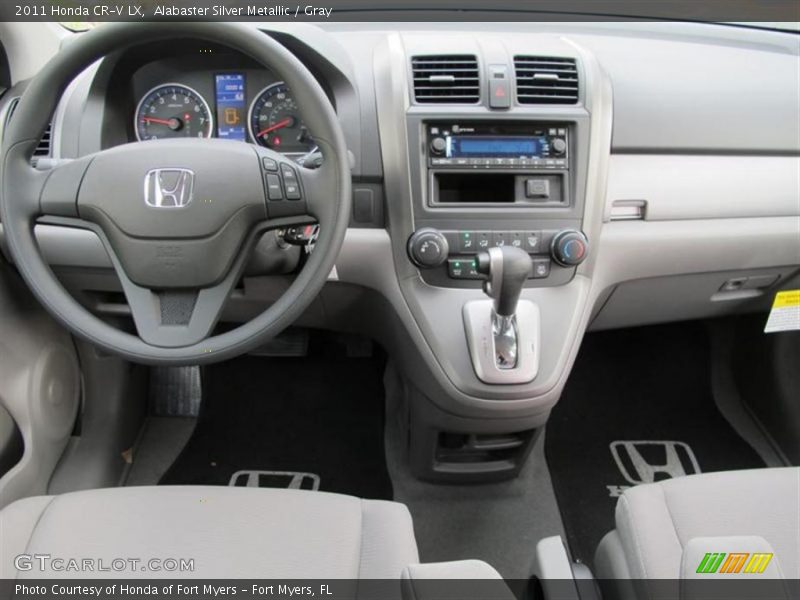 Alabaster Silver Metallic / Gray 2011 Honda CR-V LX