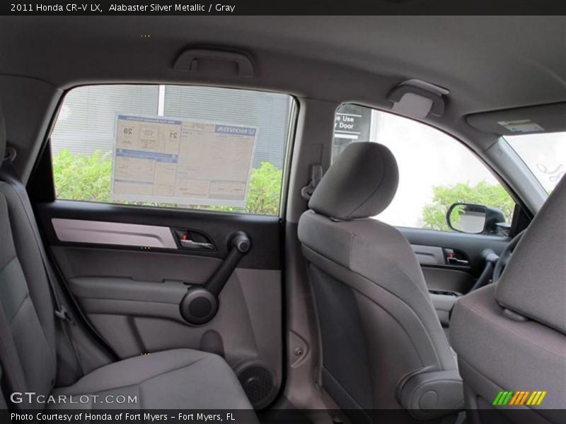 Alabaster Silver Metallic / Gray 2011 Honda CR-V LX