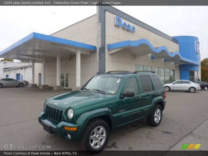 Timberline Green Pearl / Light Taupe/Taupe 2004 Jeep Liberty Limited 4x4